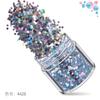 Amazon Nail Art Set 12 Cores Laser Misto Nail Polish Glue Nail Art Sequins Açafrão em Pó Nail Art Joias Drill