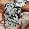 Mantel Jacquard de Algodón y Lino de Alta Gama Estilo Pastoral Americano Cubierta de Bandera de Mesa para Restaurante Sala de Estar Tapete a Prueba de Polvo Venta al por Mayor y al por Menor