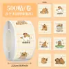 500 Pegatinas Pegatinas en Rollo Más Vendidas Colección Grande de Ins de Aspecto Elevado Lindas de Dibujos Animados Pegatinas Decorativas para Bloc de Notas Pegatinas de Sellado