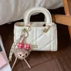 Bolsa Pequeña de Bordado de Diamantes para Mujer 2026 Verano Nueva Versátil Bolso de Hombro Cruzado Bolso de Mano Exquisito Super Popular Bolsa Cuadrada Pequeña