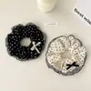 Nuevas Gomas para el Cabello de Lunares con Lazo y Acabado de Alta Gama, Diadema de Encaje a Cuadros, Accesorio Elástico para Cola de Caballo para Mujeres al por Mayor