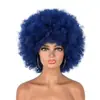 Venda Quente Transfronteiriça Afro Cos Anime Fibra Química Ventilador Colorido Prom Perucas Adereços de Cabeça Fabricante de Perucas Atacado