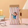 Bolsa de Almacenamiento para Gafas de Dibujos Animados Bolsa para Labial Llave Maquillaje Bolsa de Almacenamiento para Cables de Datos Bolsa Portátil Clip Anti-Pérdida para Gafas Transfronterizo
