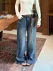 8.21 Nuevo Artículo: Jeans Rectos 100% Algodón Estilo Old Money Adelgazantes Largos para Mujer 11013