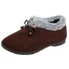 Zapatos de Tela Old Beijing para Mujer, Zapatos de Algodón Calientes Engrosados con Piel de Conejo, Zapatos de Madre Forrados de Felpa, Zapatos de Abuela de Suela Blanda, Botines de Algodón para Mediana Edad y Personas Mayores