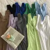 Camisola de Color Sólido sin Mangas Verano 2023 para Mujer, Camiseta Base Deportiva, Top Corto Exterior de Moda
