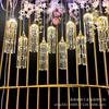 Novos adereços de casamento simples e requintados 10 lustre de gelo de cristal decoração de casamento lobby do hotel luzes decorativas