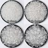 Venta al por mayor Cristal Blanco Natural Aleatorio Grava de Partículas Pequeñas Hogar Oficina Maceta Piedra Decorativa Polvo Desmagnetizador Grava de Cristal