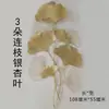 Accesorios Decorativos de Pintura de Lujo Nórdico Reloj de Pared Triángulo Estante de Almacenamiento Anillo de Hierro Hoja de Ginkgo Hoja de Loto Bambú Pared de Fondo de Sofá