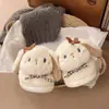 Chinelos de algodão de coelho para mulheres, novo modelo de inverno 2026, para uso interno em casa, com sola grossa, pelúcia fofa, sapatos quentes de algodão para mulheres no inverno