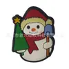 Amuletos para zapatos de muñeco de nieve navideño, Accesorios para zapatos tipo zueco de regalo de Navidad, Decoración de goma blanda de PVC Accesorios para DIY, Transfronterizo