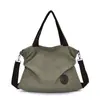 Bolso casual para mujer, moda simple, versátil, bolso de hombro, lona, gran capacidad, bandolera con múltiples compartimentos, bolso de mano lindo