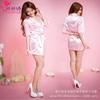 Lencería Sexy Comercio Exterior Sexy Bata de Baño de Seda de Hielo Camisón Kimono Pijama Talla Grande 1049 Moda Encanto Perezoso