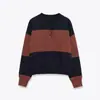 Comercio Exterior Transfronterizo Europeo y Americano Ropa de Mujer Aliexpress Popular Otoño Nuevo Moda Estilo Europeo y Americano Prendas de Punto Rayadas