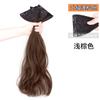 Peruca pedaço de cabelo aumentar o volume fofo de três peças peruca feminina remendo de cabelo longo sem costura invisível extensão do cabelo grande onda longo cabelo encaracolado