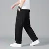 Calças de Trabalho Masculinas de Algodão Puro Selecionadas com Cuidado para Primavera e Verão, Calças Casuais Retas Largas Oversized, Calças Longas Masculinas para Exterior, Calças Plus Size