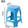 Taburete de Plástico para Comedor en Casa, Taburete Alto, Taburete Individual Simple para Sala de Estar, Engrosado y Apilable, Taburete Cuadrado Simple Extra Grueso, Taburete Vela
