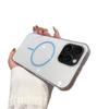 Funda Simple para Teléfono Adecuada para Apple 17Promax Funda Magnética de Alta Transparencia para iPhone16 con Anillo Delgado Estilo Japonés y Coreano Cubierta Protectora