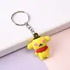 Llavero tridimensional de dibujos animados transfronterizo, llavero de goma blanda de PVC, llavero creativo de dibujos animados de silicona, lindo regalo de muñeca