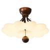 Luz de Techo LED Ultra Brillante Estilo Vintage Crema para Dormitorio Principal, Simple, Flor de Celebridad de Internet, Habitación Infantil, Protección Ocular