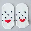 Novas meias de barco invisíveis fofas de menina japonesa com salto amor algodão moda meias de estudante fabricantes atacado