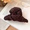 Estilo Coreano Tecido Acrílico Floral Simples Moda Garra de Cabelo Senso de Design Presilha de Nuca Clip Tubarão para Ir ao Trabalho Presilha de Cabelo