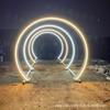 Arco de acero inoxidable de celebridad de Internet Puerta de niebla de agua Punto escénico Centro comercial Verano Humidificación Refrigeración Atomización Túnel Decoración Adornos