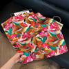 [Estilo Floral] Pañuelo de Seda Amazon Transfronterizo para Mujer 2025 Nuevo Regalo Delgado de Alta Gama para Mamá Pañuelo Cuadrado de 70