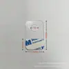Ganchos de plástico para mascotas con forma de avión y agujeros para cajas de colores, Ganchos para cajas de embalaje de productos electrónicos, Embalaje autoadhesivo transparente con agujero redondo