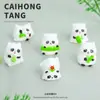 Ornamento de panda de bambu de cor sólida tridimensional criativo Acessórios DIY criativos fofos fofos modelagem tesouro nacional panda atacado