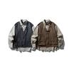 Northern Limit Ropa para Hombre Marca Americana de Moda Otoño 2025 Nuevo Camisa Falsa de Dos Piezas para Hombre Camisa de Trabajo Patchwork Chaqueta Ins