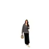 Falda blanca de punto de lana ICELOLLY línea A para mujer, perfecta para otoño e invierno, de estilo único, elegante y estilizada