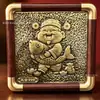 Nuevos adornos negros y dorados, pintura de placa de cobre vintage con acentos dorados, marco de fotos de alta gama "La Bendición del Oficial Celestial", decoración de mesa, venta al por mayor de regalos