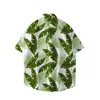 Verano 2025 Nuevo Estilo Sudeste Asiático Sanya Ropa de Viaje Camisa Hombres Vacaciones Playa Costera Traje de Pantalones Hawaianos