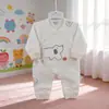 Nova Roupa de Bebê Outono Borboleta Algodão Sem Costura Desenho Animado Macacão para Engatinhar com Punhos nas Pernas Atacado 52-59 #