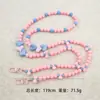 Bolso Cruzado de Perlas Irregulares Lanyard Largo Portátil para Teléfono Móvil Lanyard Sencillo de Perlas para Teléfono Móvil Cadena para Teléfono Móvil Cadena Cadena