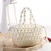 Nova bolsa de mão de pérolas para banquete estilo europeu e americano, bolsa de ombro, bolsa de cosméticos elegante, bolsa de mão de armazenamento, bolsa para vestido de noite