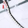 Cinta de Cuentas Hecha a Mano de un Solo Lado con Perlas de Burbuja Encaje para Cortina DIY Accesorios para Ropa de la Dinastía Han