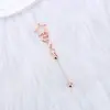 Nuevo Llavero Creativo DIY con Cuentas Forma de Estrella de Cinco Puntas Colgante para Bolso Llavero Metálico con Cuentas Listo para la Venta