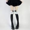 Meias Lolita multicamadas de renda meias 3/4 fita doce japonesa girl girl laço desejo puro estilo universitário