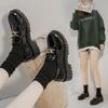 Zapatos de salón de tacón alto versátiles de estilo británico para mujer 2025 nuevos Negro Primavera Otoño Planos Retro Zapatos individuales Primavera