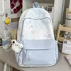 Mochila estampada y teñida para niñas, diseño elegante y fresco, adecuada para estudiantes de secundaria y primaria, mochila casual para viajes