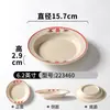 Conjunto de 10 Pratos de Melamina Vintage, Pratos Imitação Esmalte para Hot Pot de Rua Retro de Chongqing, Pratos Plásticos Especiais Comerciais
