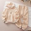 Conjunto de Sudadera para Niños, Sudadera con Capucha para Niñas de Otoño e Invierno, Ropa Deportiva Casual, Conjunto de Sudadera de Moda Tendencia para Niños