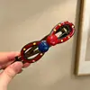 Novo Acessório de Cabelo Presilha Banana com Laço 2026, Estilo Universitário Presilha Mágica para Rabo de Cavalo Alto para Mulheres, Presilha de Garra Exquisita e Sofisticada