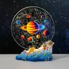Luminária Noturna Astronauta Transfronteiriça Artesanato Criativo de Resina Presente Decorativo para Amigos