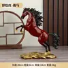 Estatueta Sucesso a Cavalo Escritório em Casa Estilo Chinês Decoração de Cavalo de Cobre Artesanato em Cobre Presente de Abertura de Loja