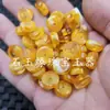 Cuentas sueltas fluorescentes flotantes de agua salada cera de abeja jade hebilla cuentas de ábaco cuentas espaciadoras de cera de abeja antigua artificial cuentas para joyería para pulsera