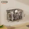 Cesta de Armazenamento Multicamadas para Cebolinha, Gengibre e Alho Prateleira de Armazenamento de Cozinha Montada na Parede Suporte de Armazenamento para Gengibre e Alho Caixa de Alimentos para Alho para Pendurar na Parede