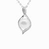 Comercio exterior nuevo colgante de perla suave de plata esterlina S925 simple luz de lujo colgante de niña al por mayor
